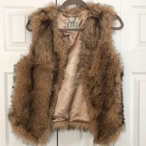 Faux fur vest